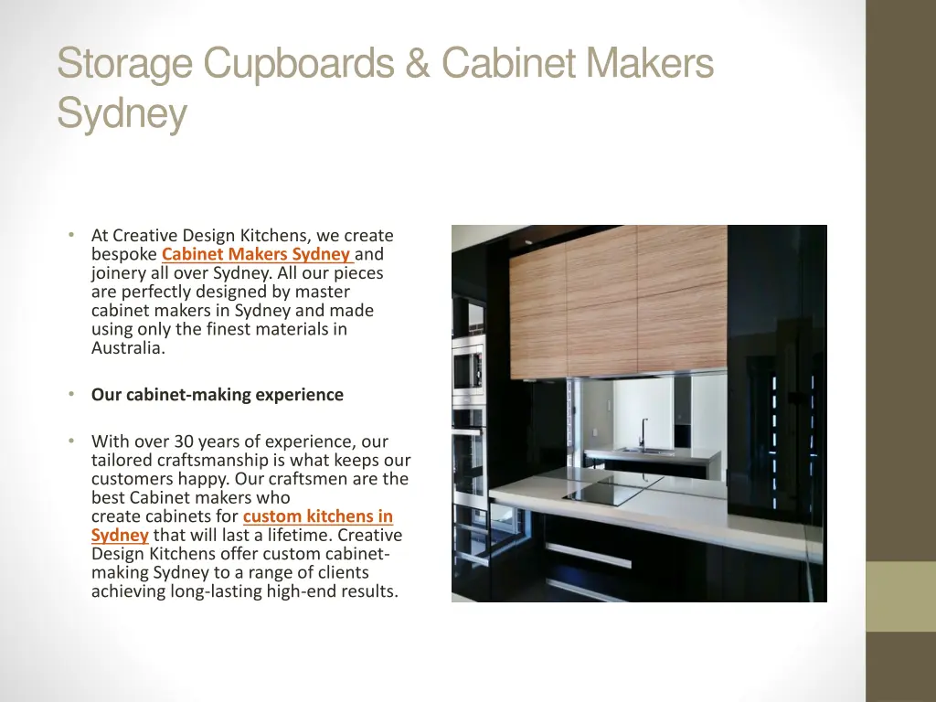 storage cupboards cabinet makers sydney