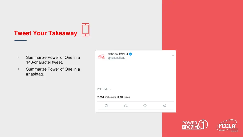 tweet your takeaway