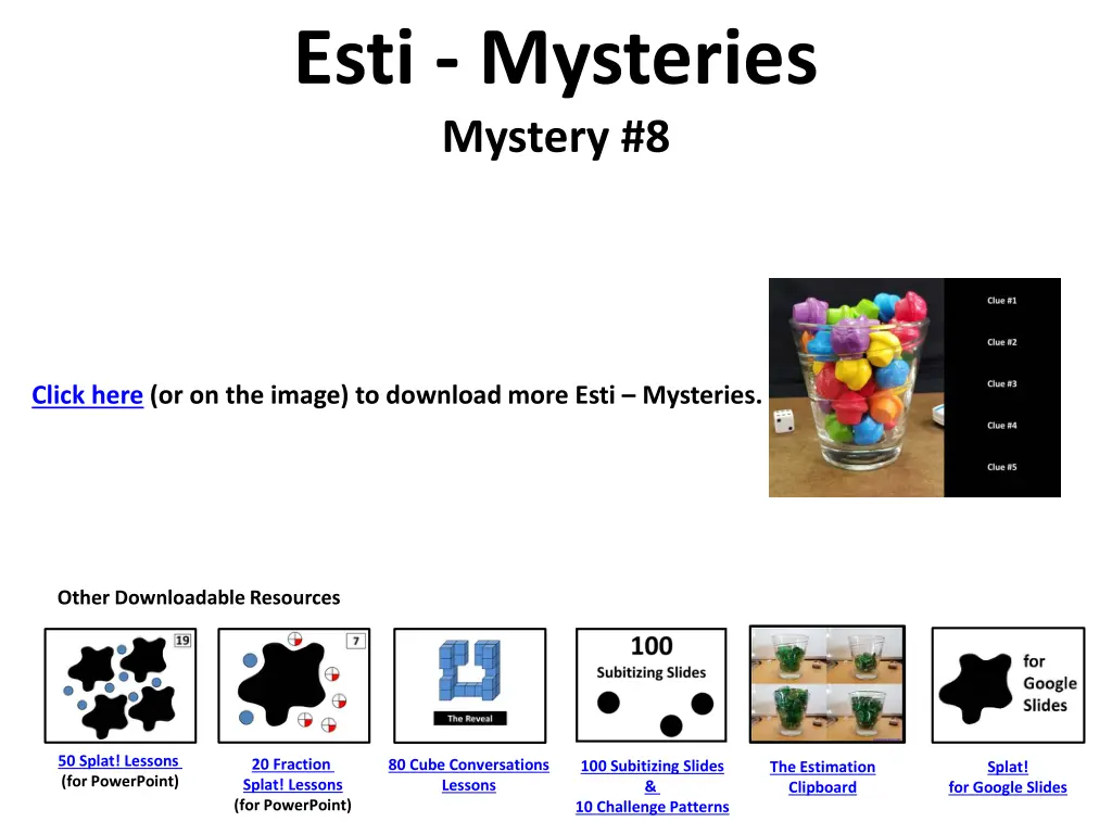 esti mysteries mystery 8