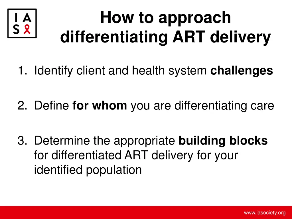 how to approach differentiating art delivery