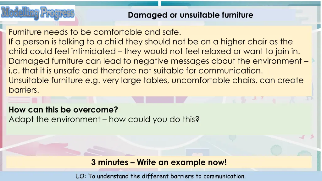 damaged or unsuitable furniture