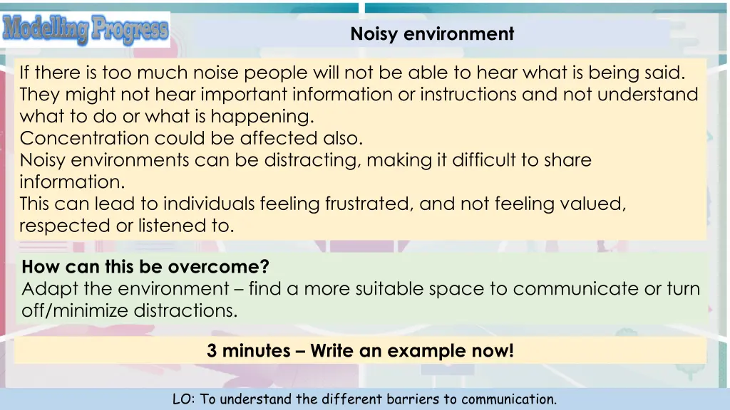 noisy environment