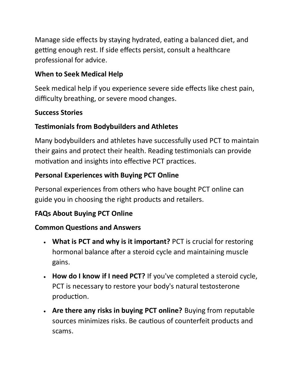 manage side effects by staying hydrated eating