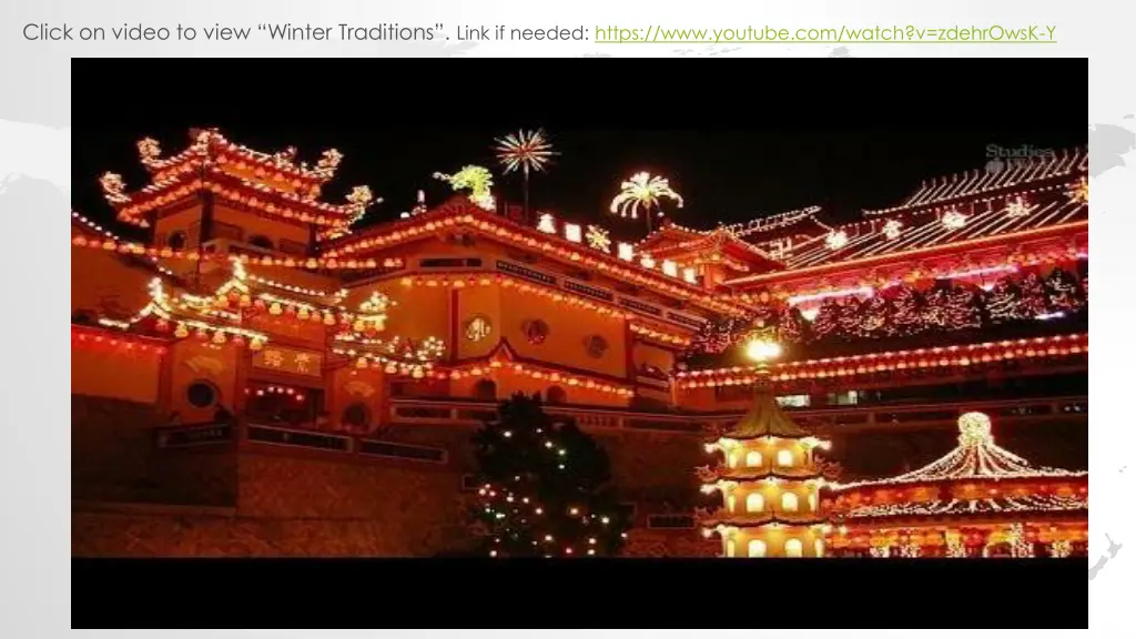 click on video to view winter traditions link