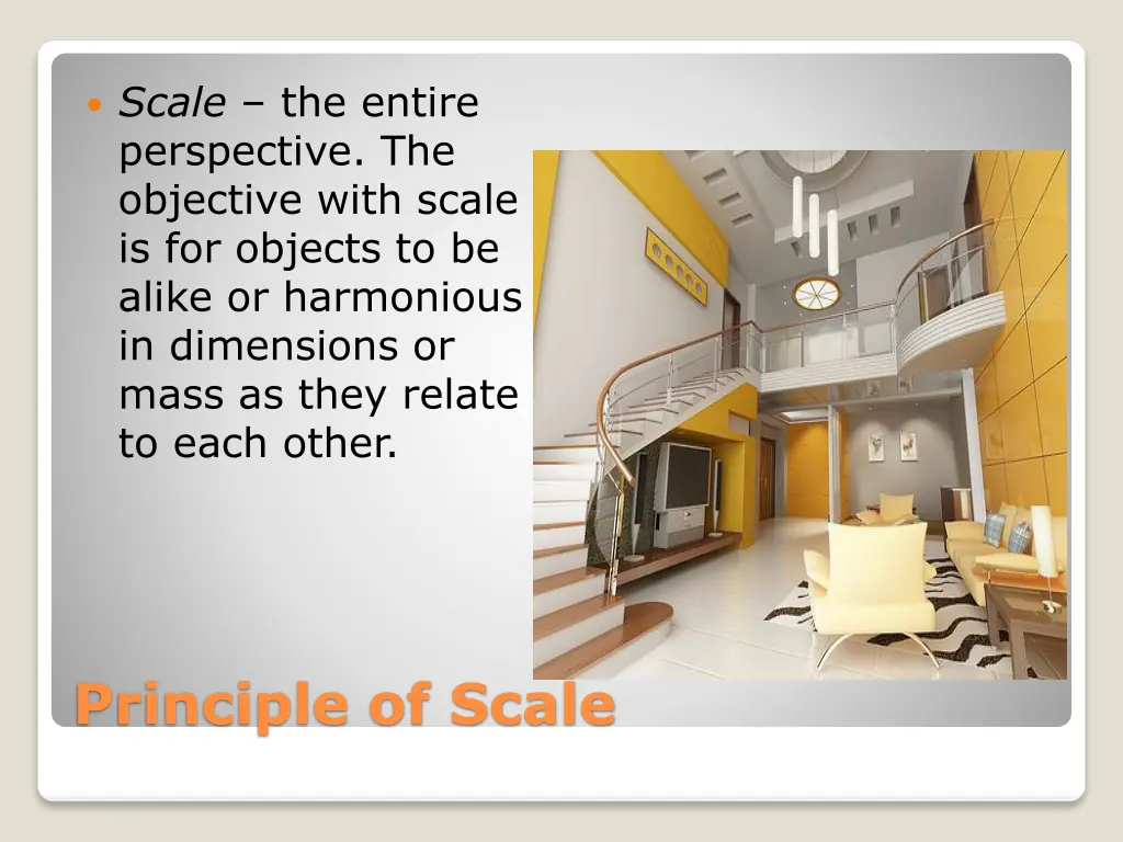 scale the entire perspective the objective with