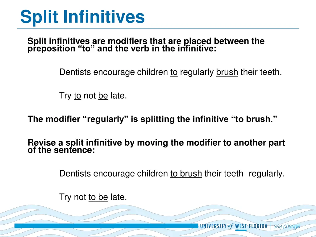 split infinitives