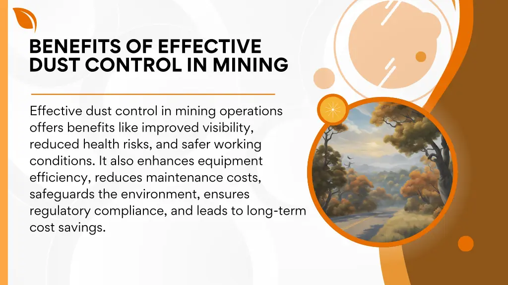 benefits of effective dust control in mining