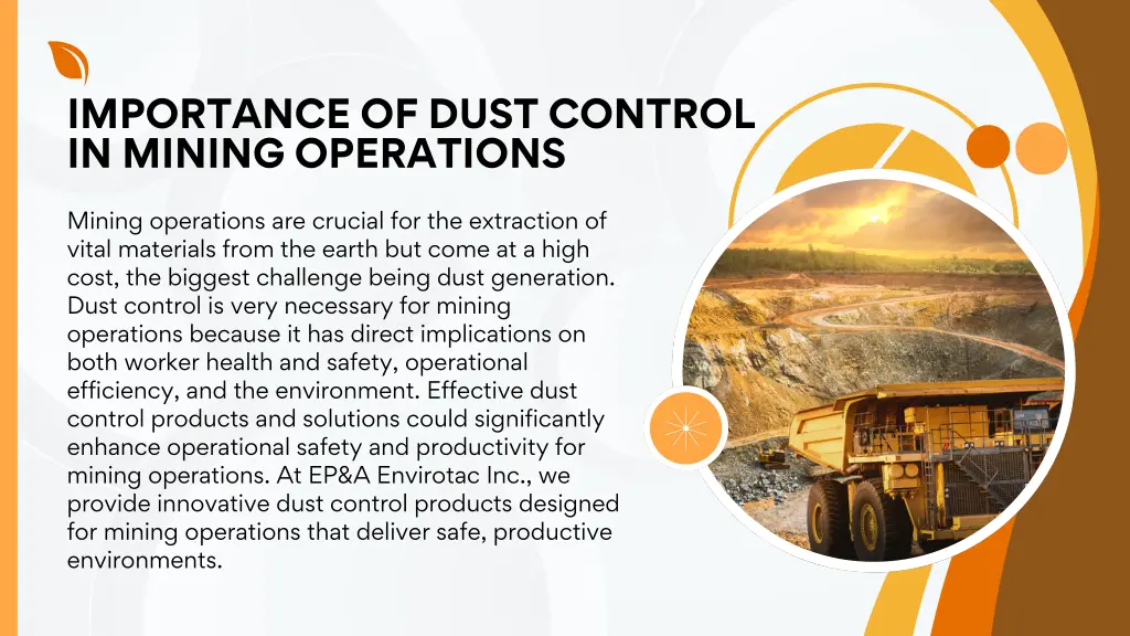 importance of dust control in mining operations