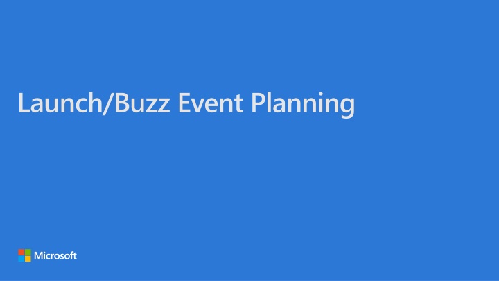 launch buzz event planning