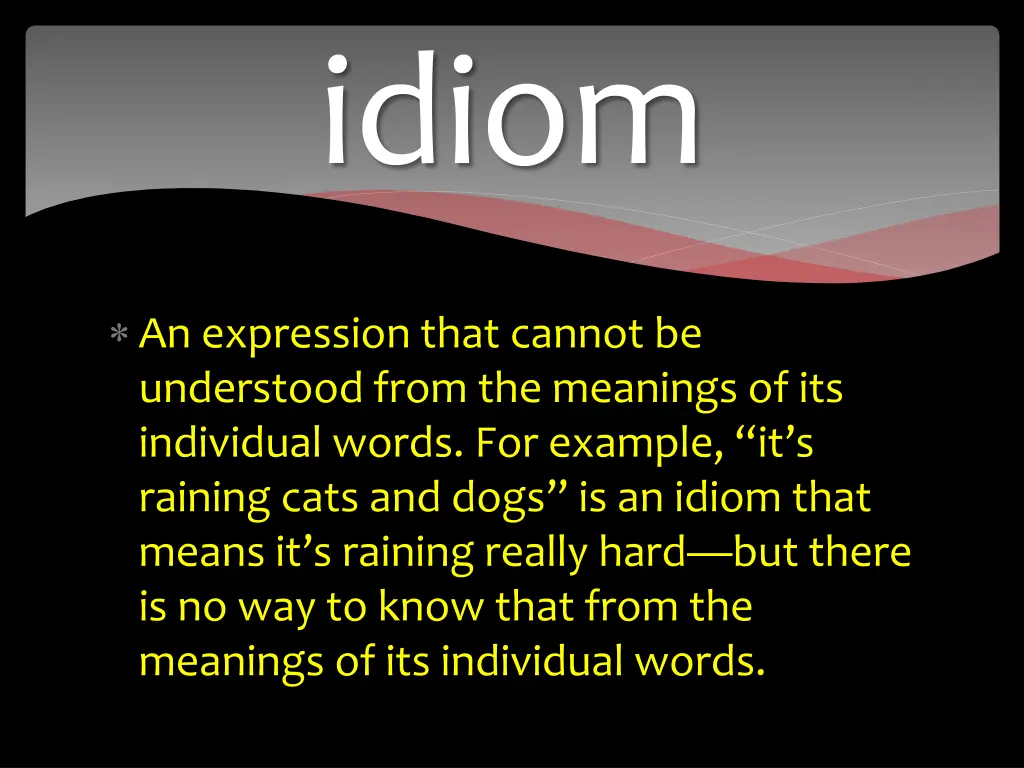 idiom