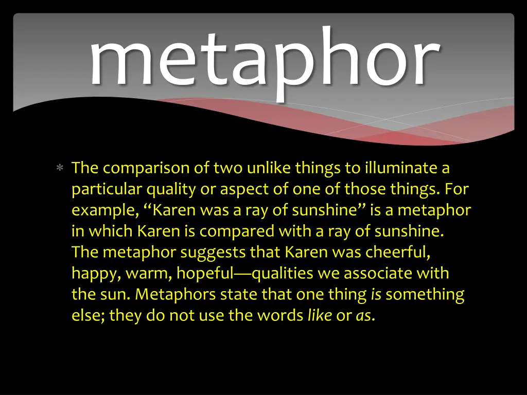 metaphor