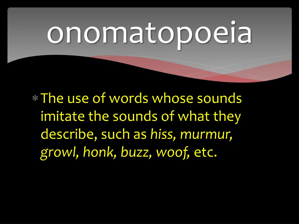 onomatopoeia