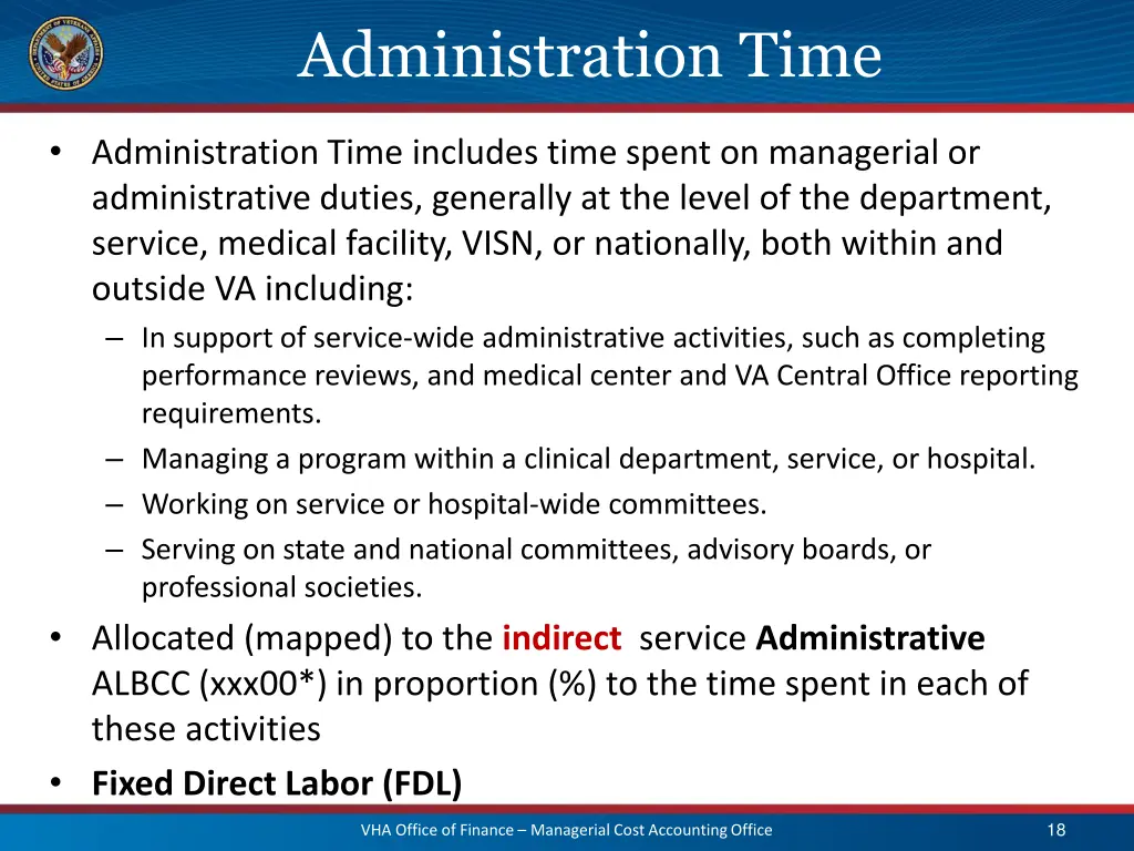 administration time