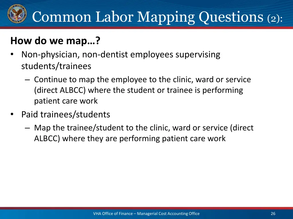 common labor mapping questions 2