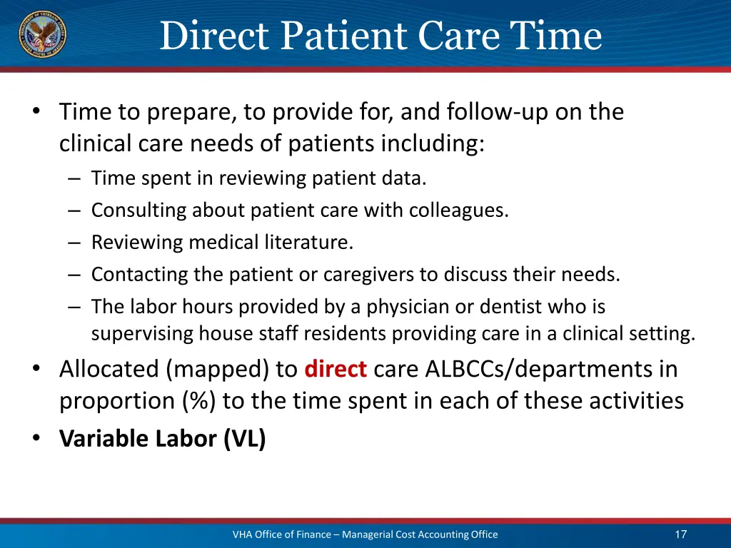 direct patient care time