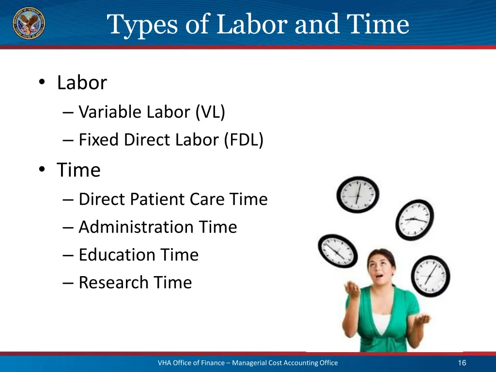 types of labor and time