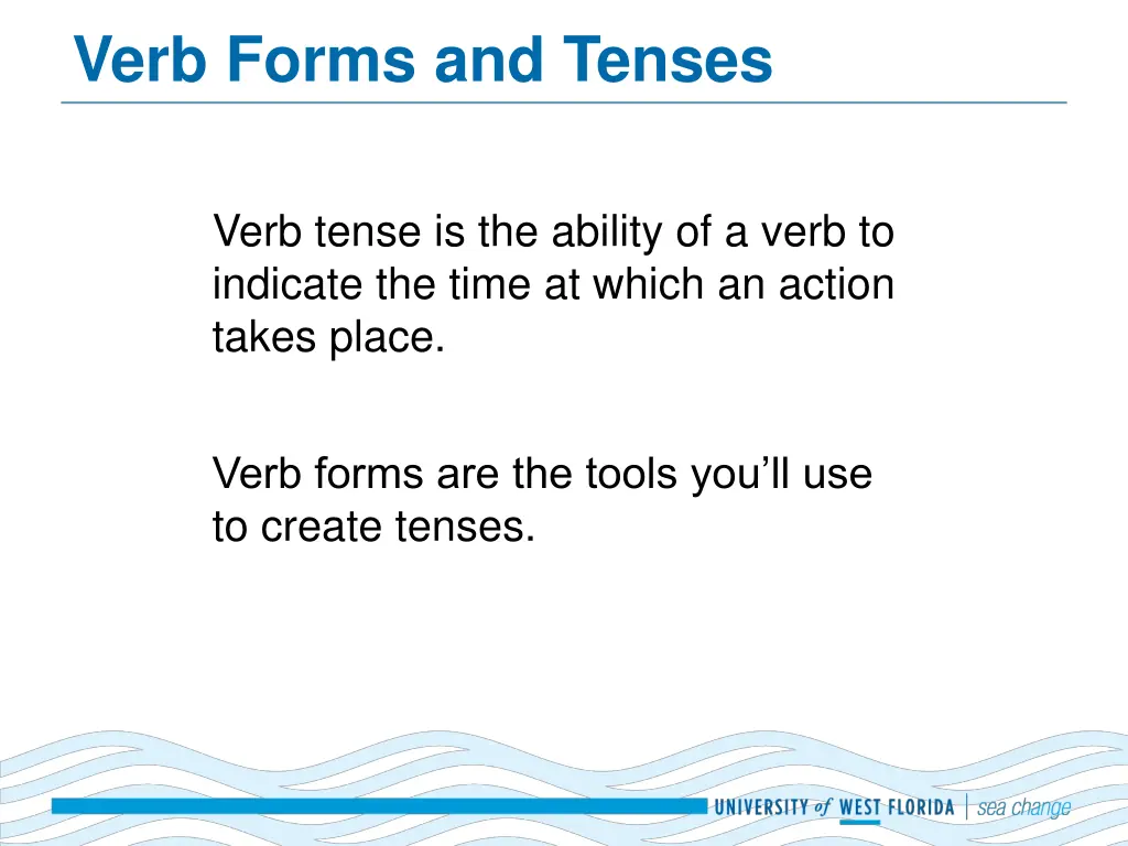 verb forms and tenses 1