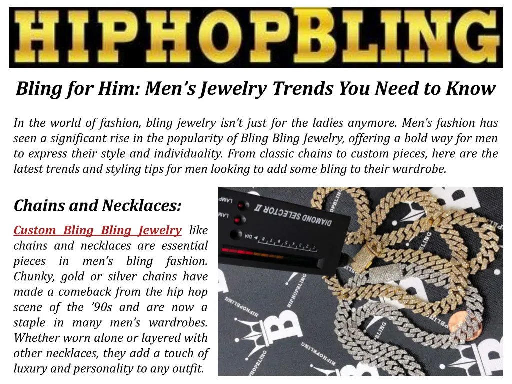 bling for him men s jewelry trends you need