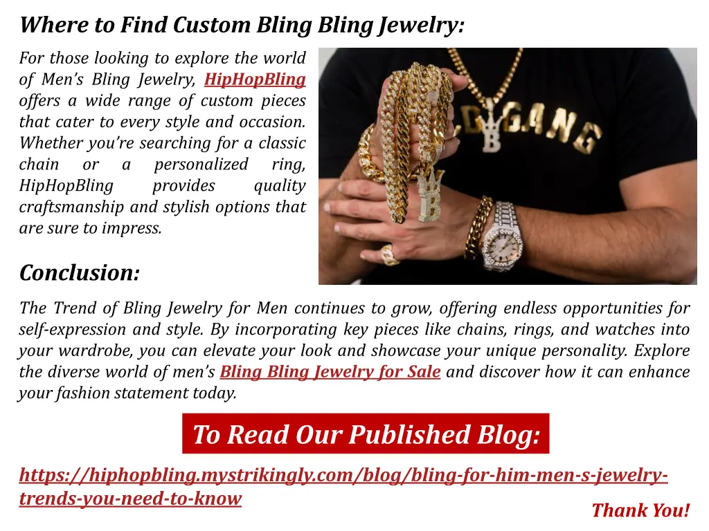 where to find custom bling bling jewelry