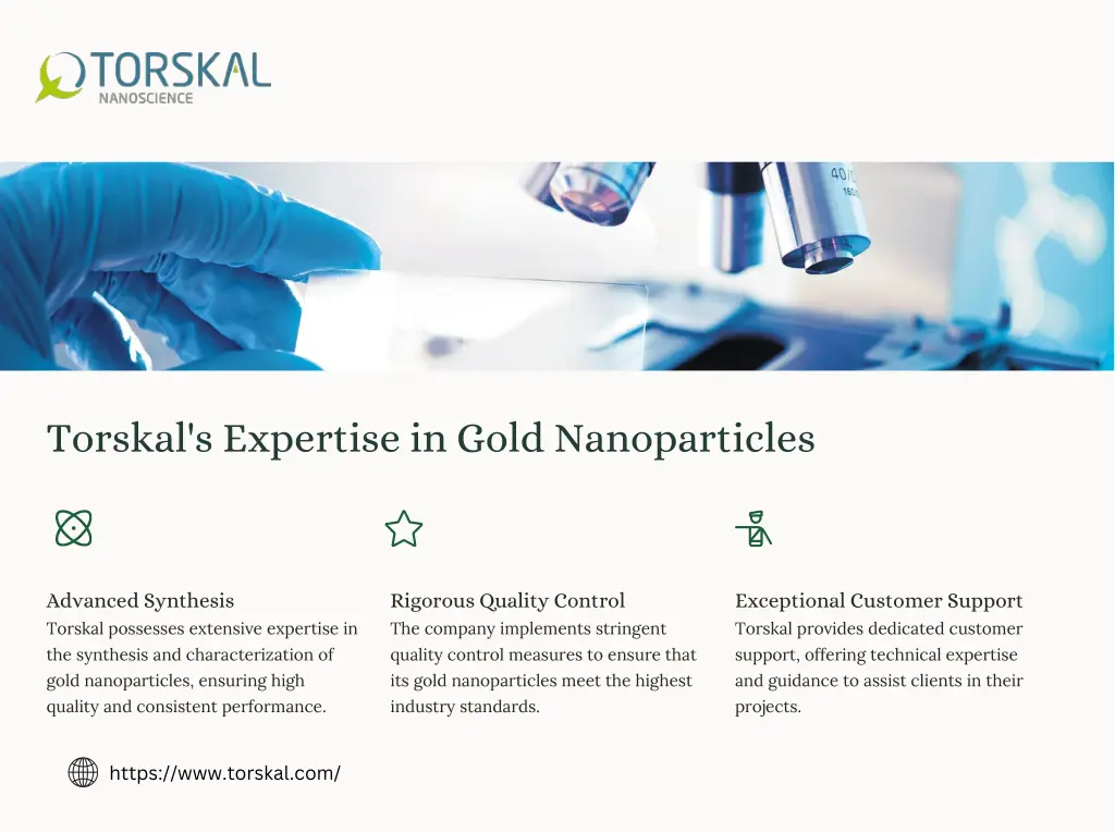 torskal s expertise in gold nanoparticles