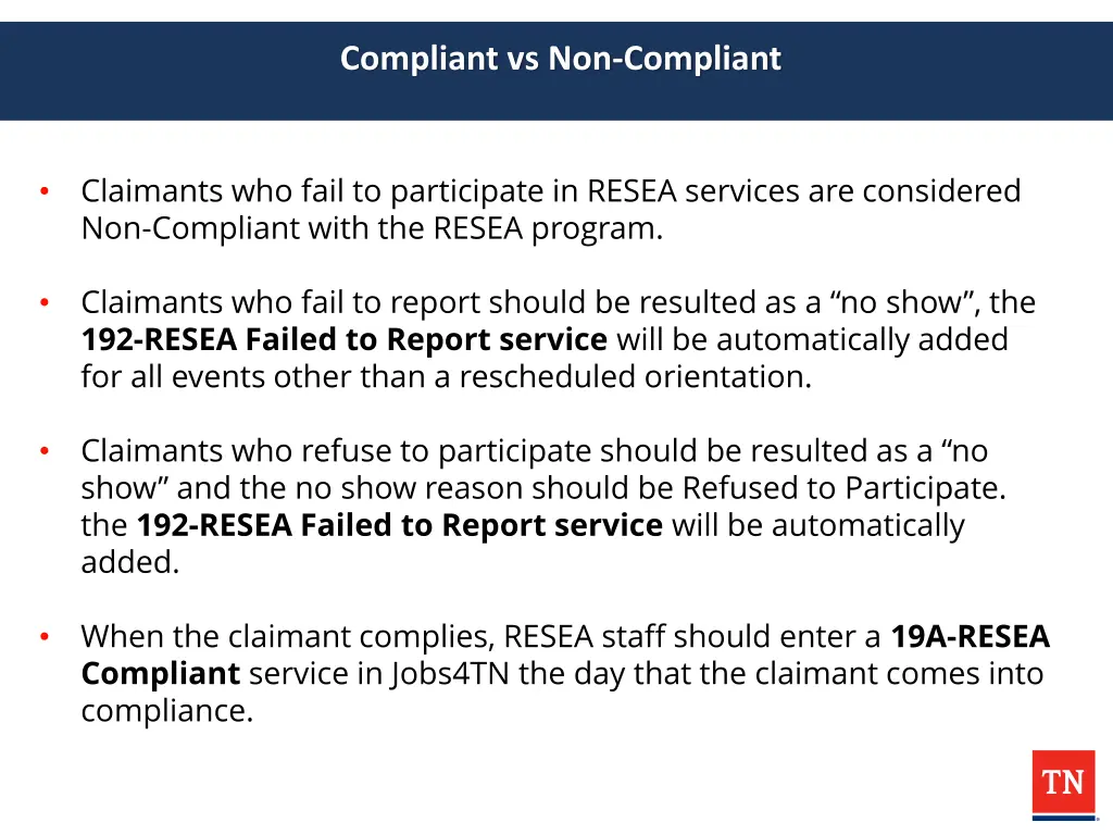 compliant vs non compliant