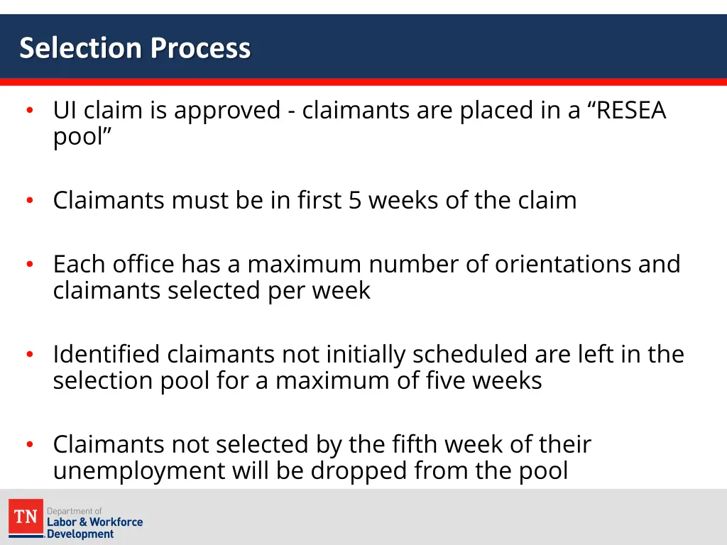 selection process