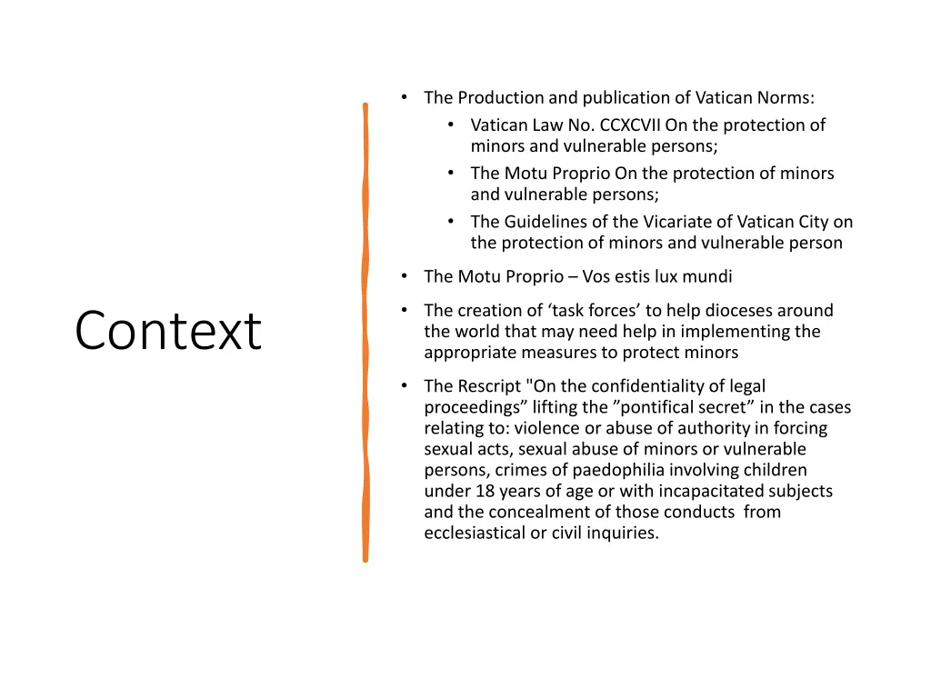 the production and publication of vatican norms