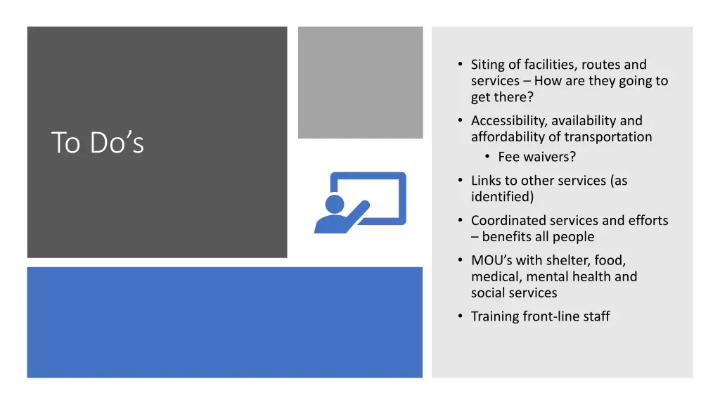 siting of facilities routes and services