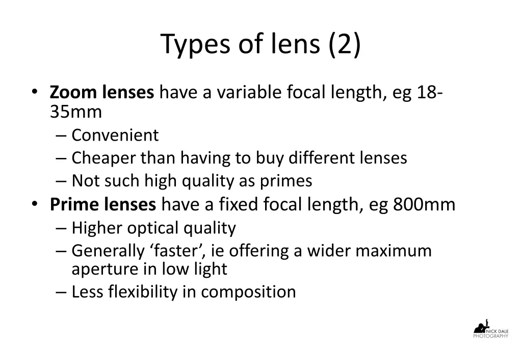 types of lens 2