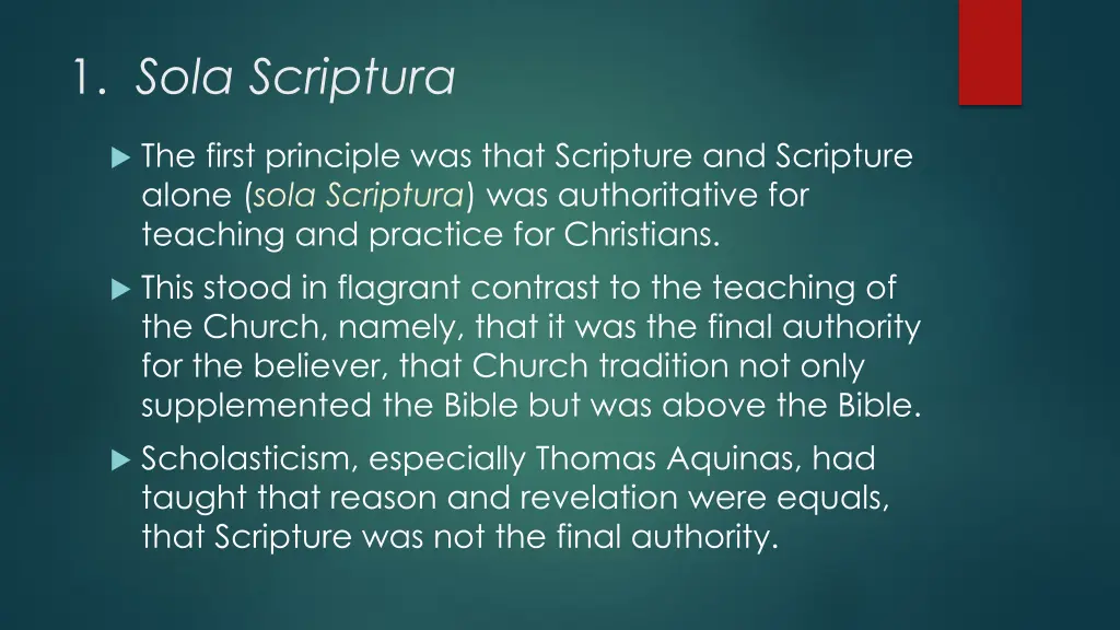 1 sola scriptura