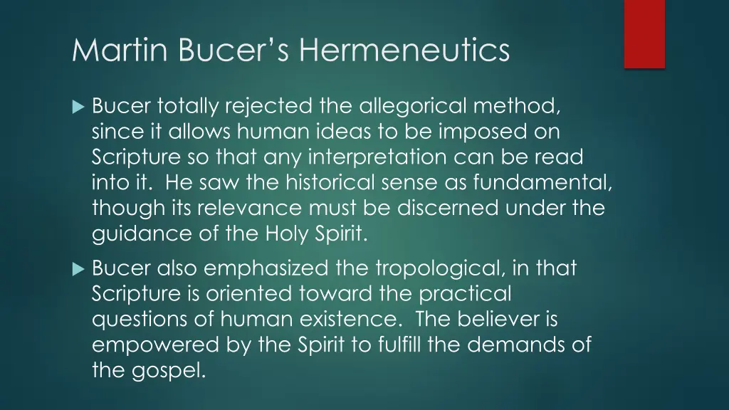 martin bucer s hermeneutics