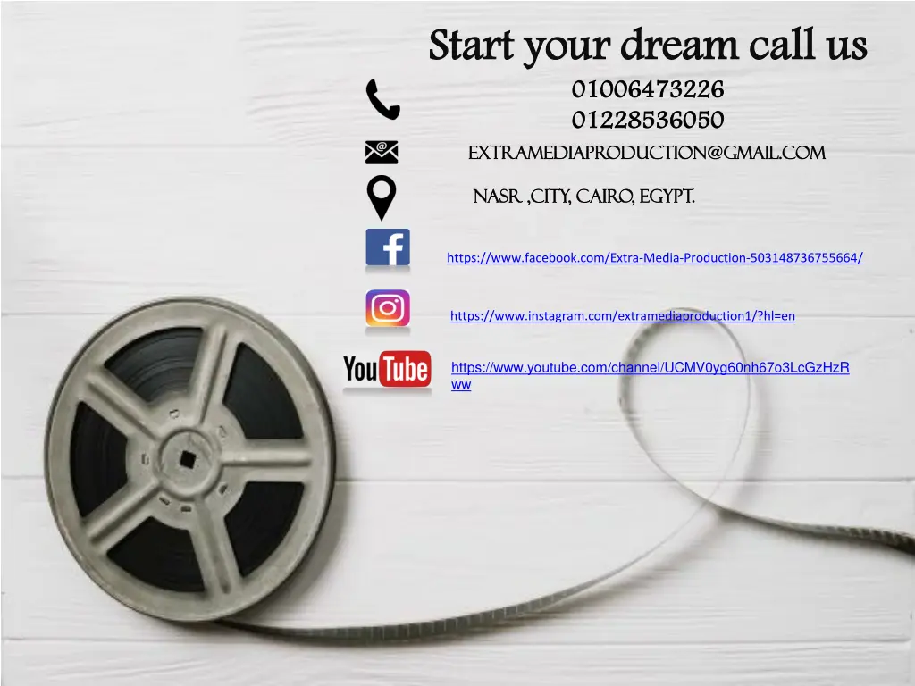 start your dream call us 01006473226 01228536050