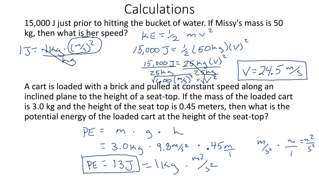 calculations 1