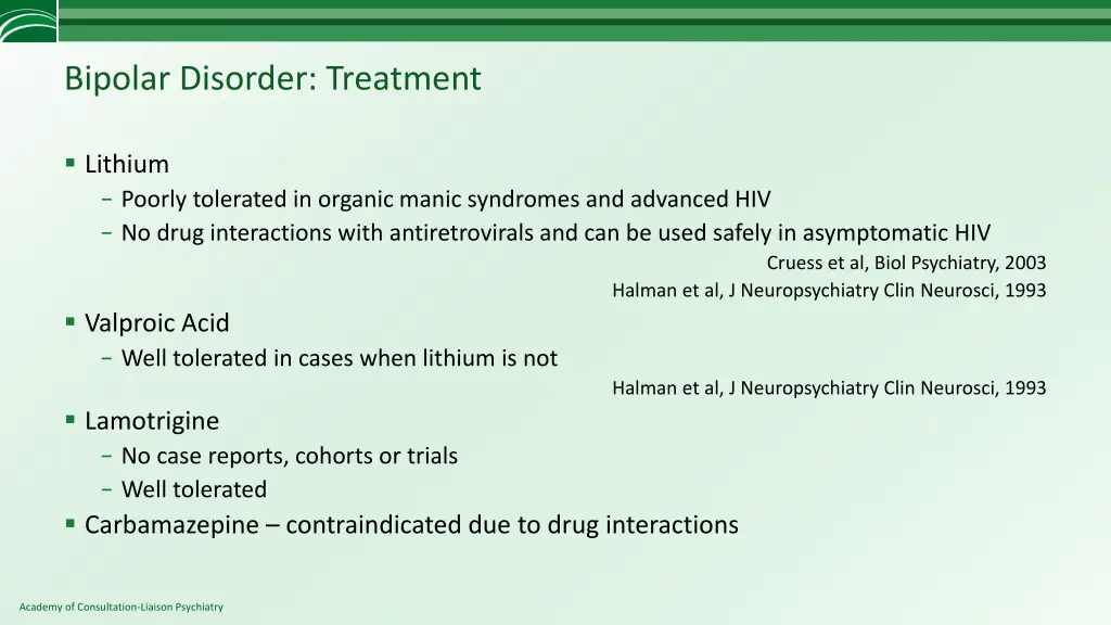 bipolar disorder treatment