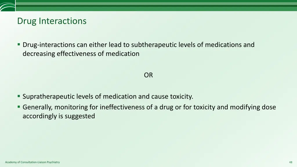 drug interactions