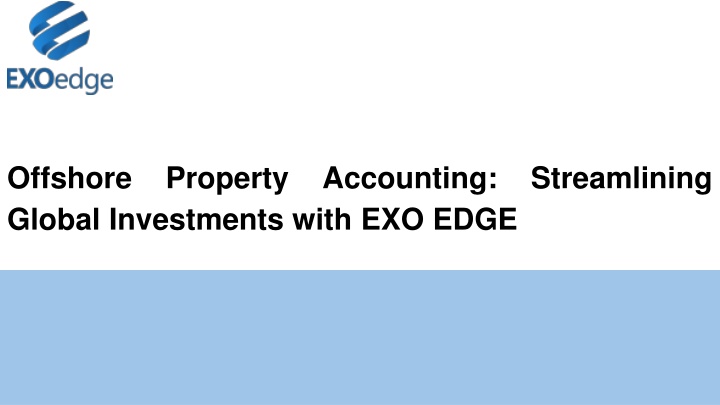 offshore global investments with exo edge