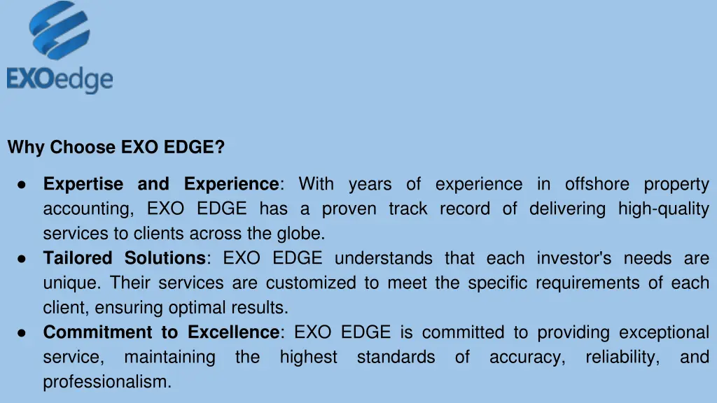 why choose exo edge