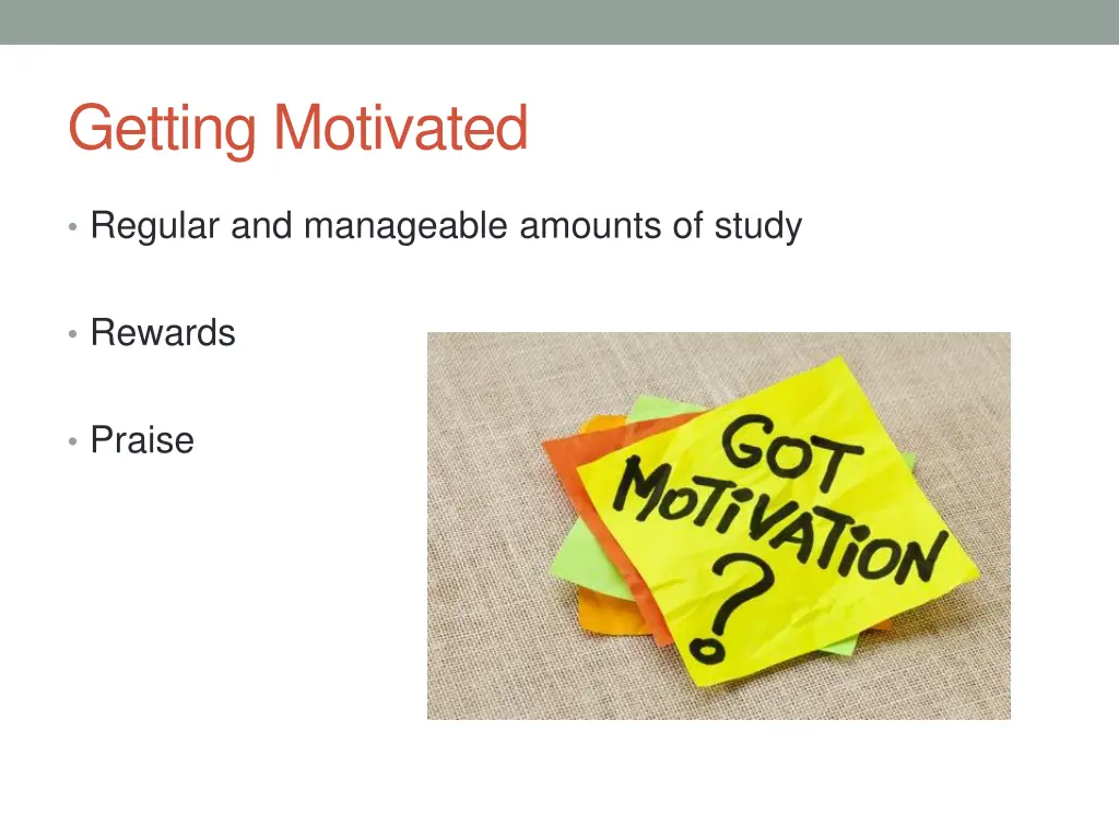 getting motivated