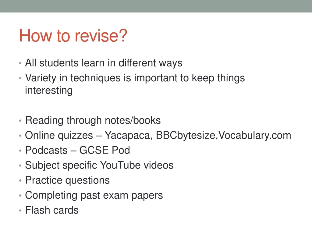 how to revise