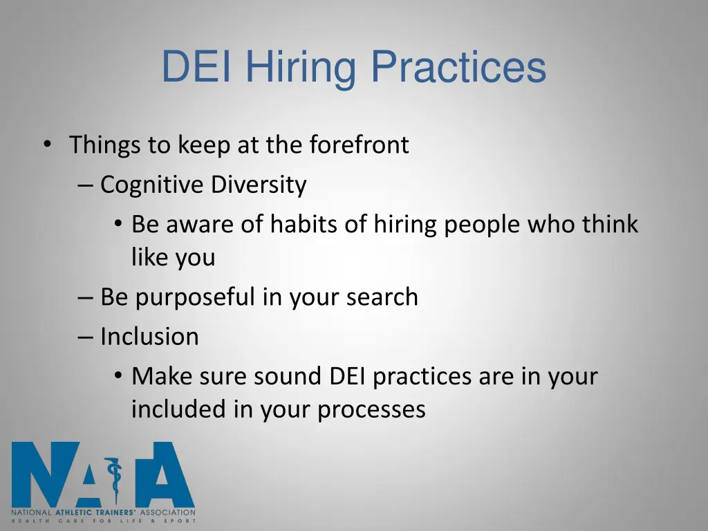 dei hiring practices