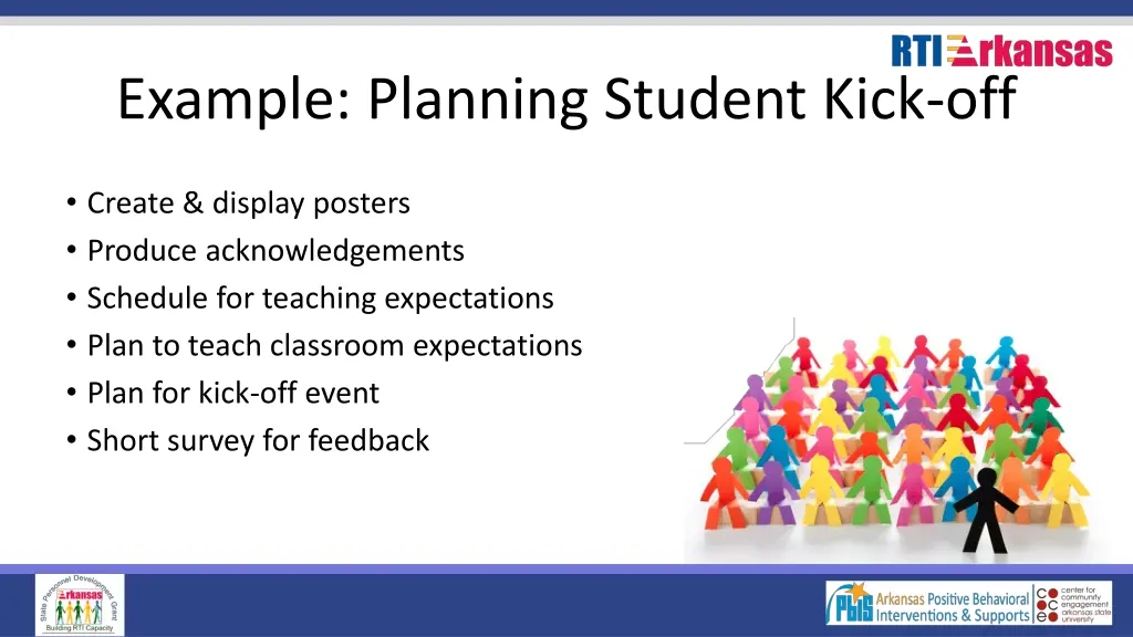 example planning student kick off