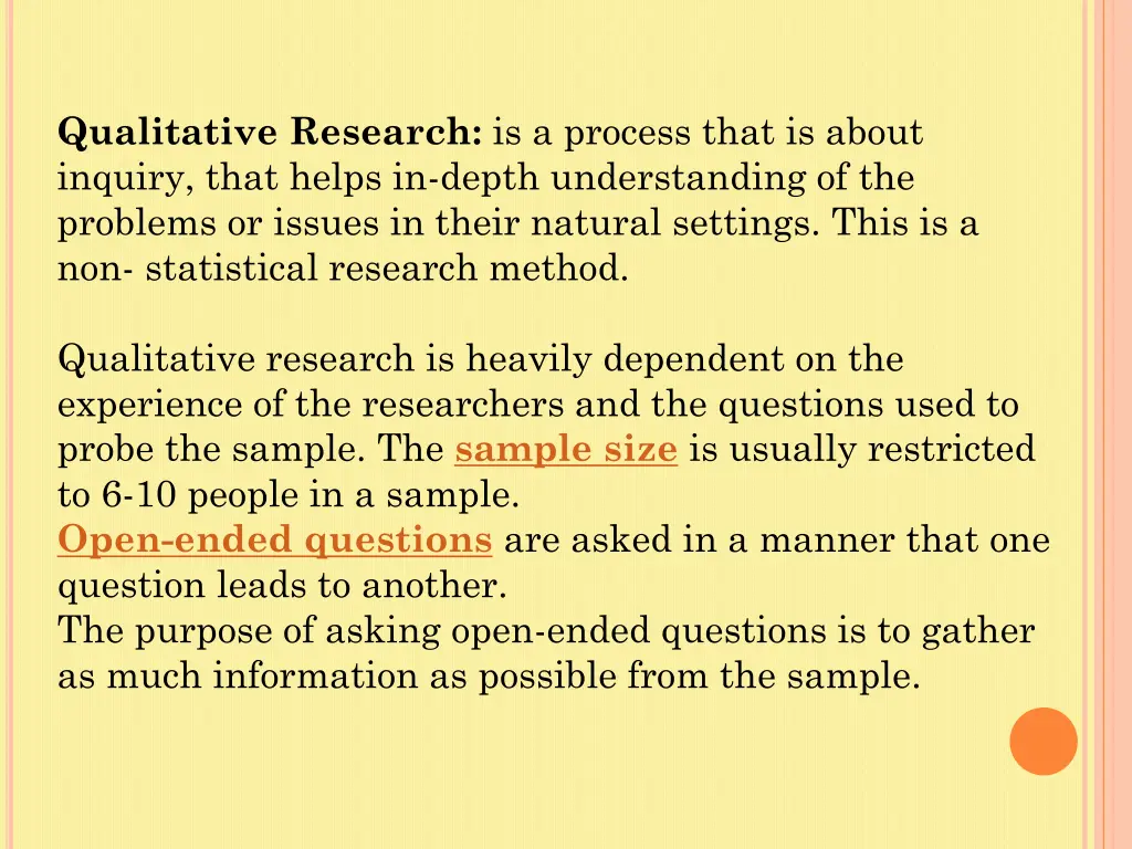 qualitative research is a process that is about