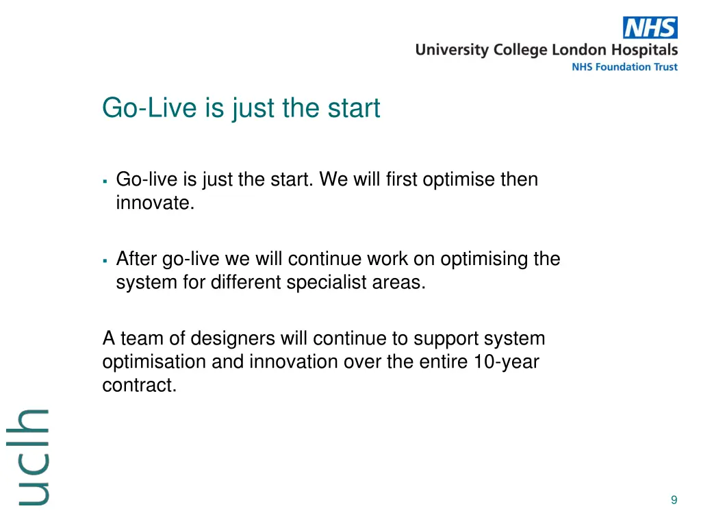 go live is just the start