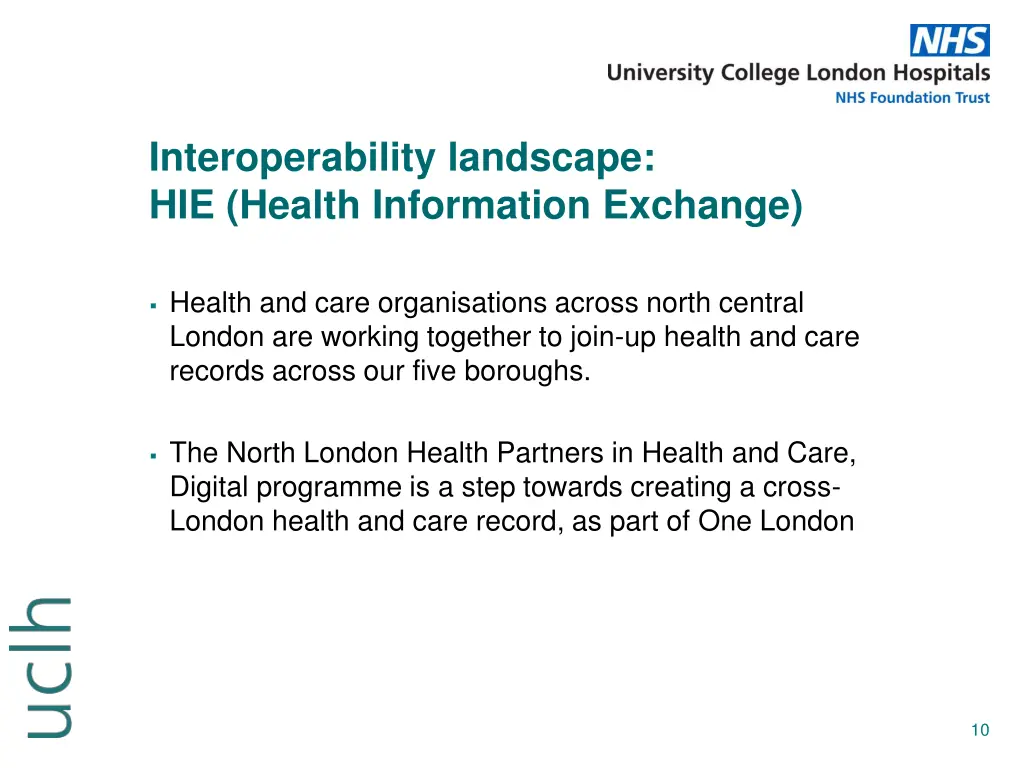 interoperability landscape hie health information