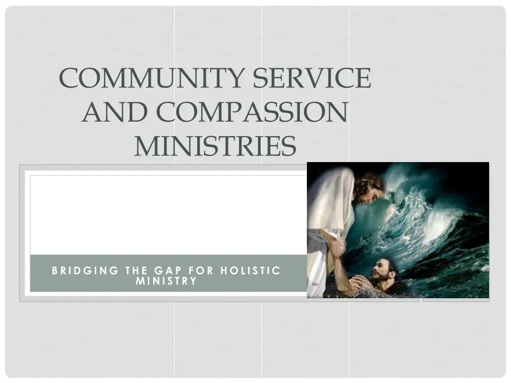 community service and compassion ministries