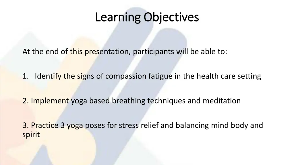 learning objectives learning objectives