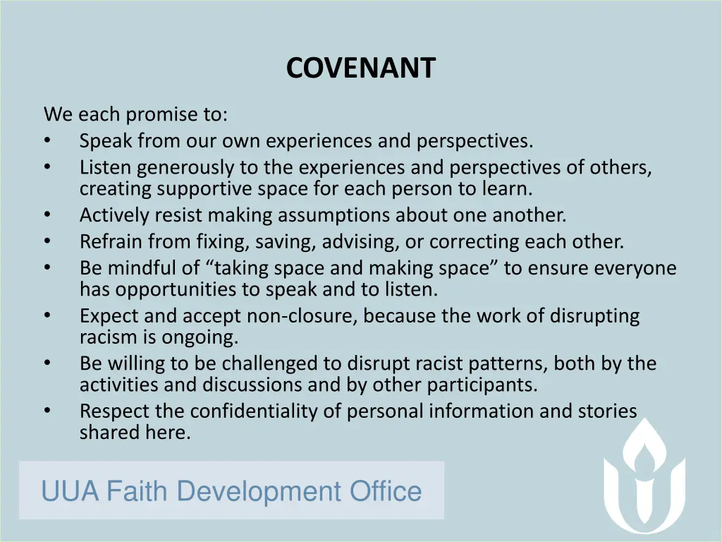 covenant