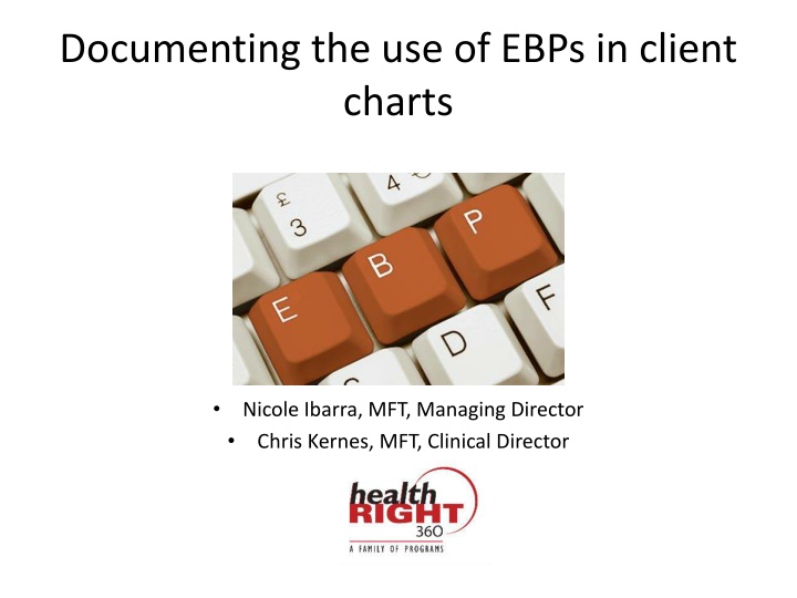 documenting the use of ebps in client charts