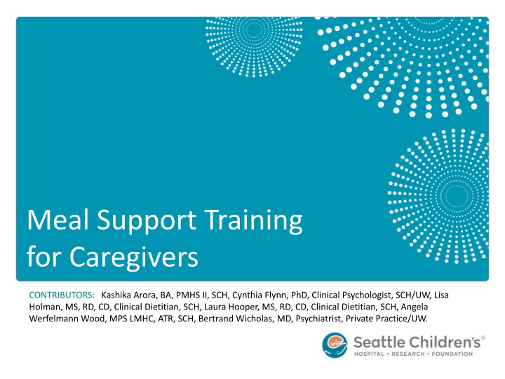 meal support training for caregivers