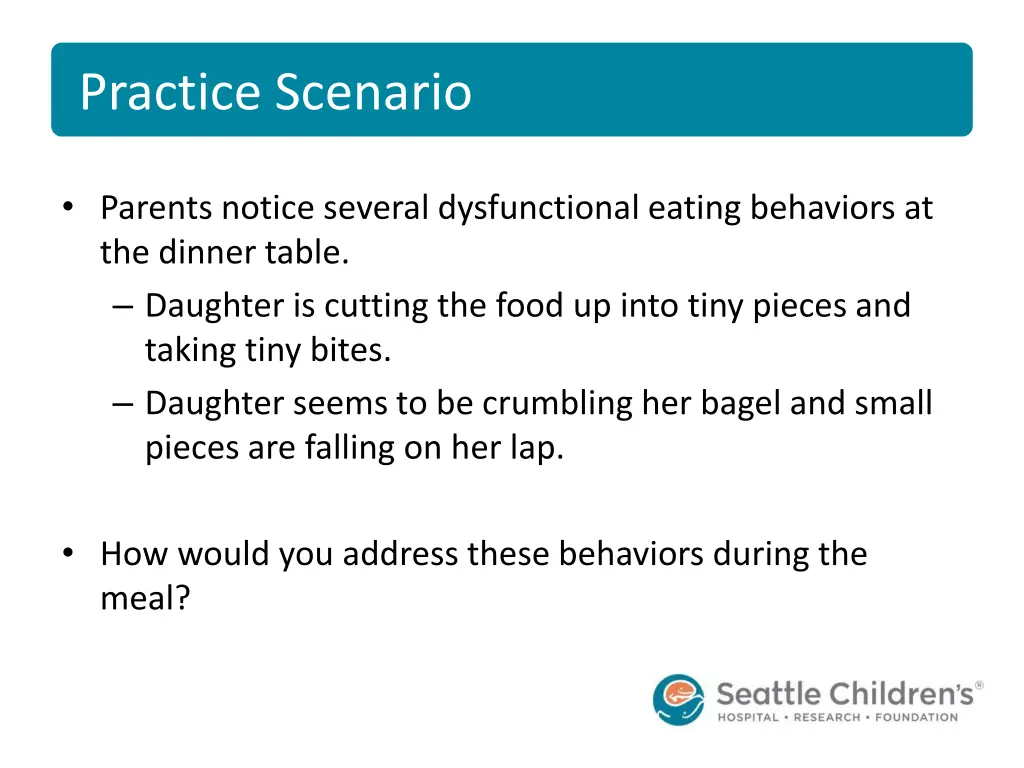 practice scenario 1